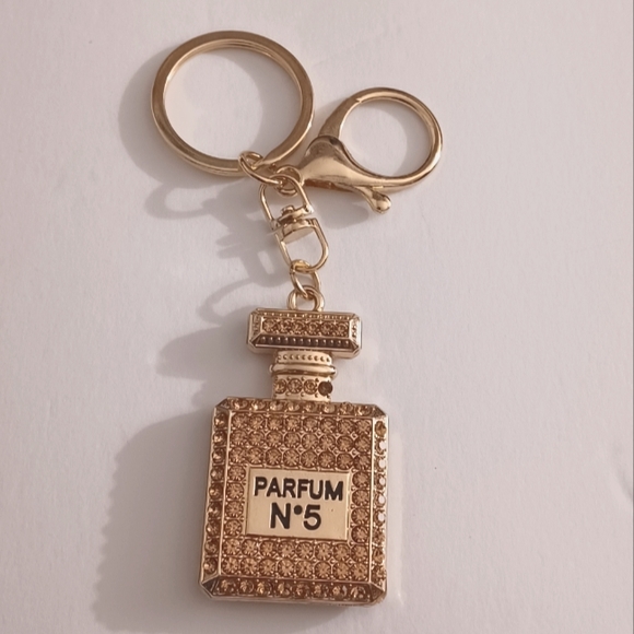 Perfume Keychain (champagne gold) - Picture 3 of 6